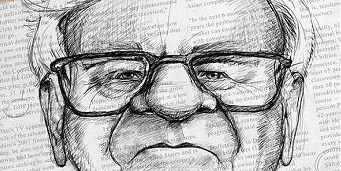 Warren Buffet Illustration for UtahCEO magazine